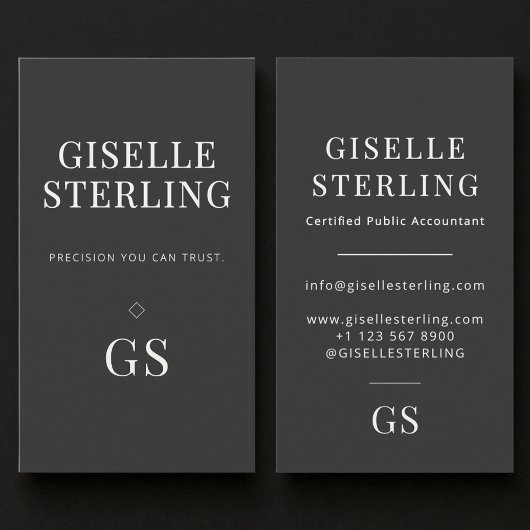 Modern Accountant Tax Preparer CPA 名刺