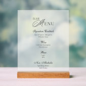 Modern Acrylic Bar Menu Wedding Sign アクリルサイン (ニュートラル)