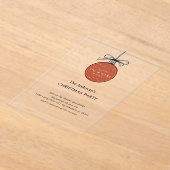Modern Acrylic Christmas Ornament アクリル招待状 (レイダウン)