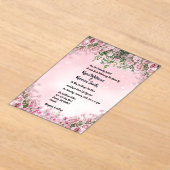 Modern Acrylic Wedding Invitation アクリル招待状 (レイダウン)