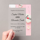 Modern Acrylic Wedding Invitation アクリル招待状 (インサイチュ (ポータブル))