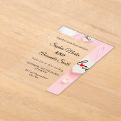 Modern Acrylic Wedding Invitation アクリル招待状 (レイダウン)