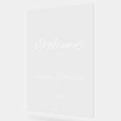 Modern Acrylic Wedding Welcome Sign アクリルサイン (傾斜)