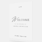 Modern Acrylic Wedding Welcome Sign アクリルサイン (傾斜)