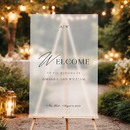 Modern Acrylic Wedding Welcome Sign アクリルサイン
