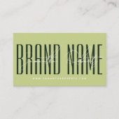 Modern add brand name elegant pink red 名刺 (正面)