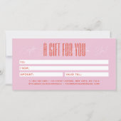Modern add brand name script typography gift card (裏面)