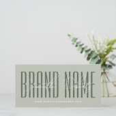 Modern add brand name script typography gift card (スタンド正面)