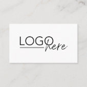 Modern Add Your Logo QR Code Professional 名刺 (正面)