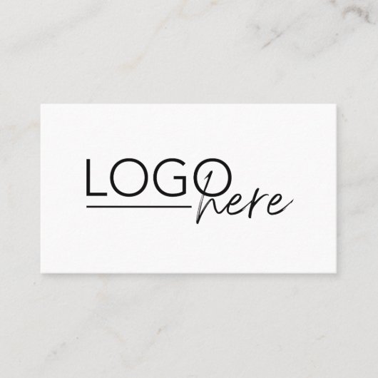 Modern Add Your Logo QR Code Professional 名刺 (正面)