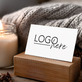 Modern Add Your Logo QR Code Professional 名刺