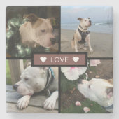 Modern Add Your Photo Collage ストーンコースター (正面)