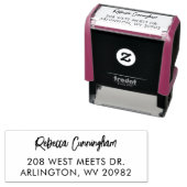 Modern Address Script Name セルフインキングスタンプ (インサイチュ)