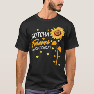 Modern Adoption Day Announcement Gotcha Forever Ad Tシャツ