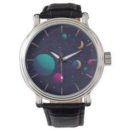 Modern Aesthetic Nebula Space Art Wrist Watch 腕時計