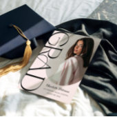 Modern Aesthetic Photo Graduation Invitation 招待状