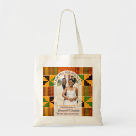 Modern African Ghana Kente WEDDING Guest Favor トートバッグ