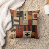 Modern African Mudcloth Sherpa Blanket Decor クッション (ブランケット)