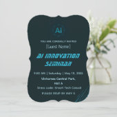 Modern AI & Tech Innovation Conference Invitation 招待状 (スタンド正面)