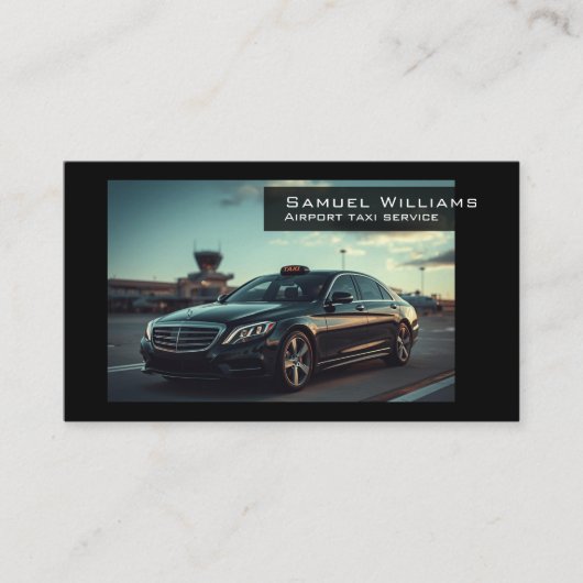 Modern airpor taxi service professional driver 名刺 (正面)