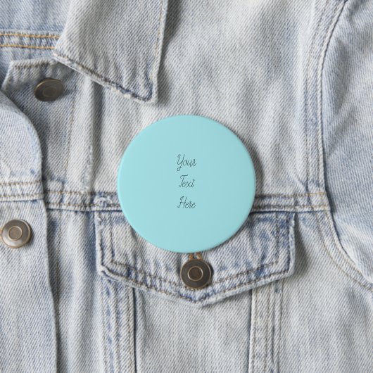 Modern Alice Blue Minimalist Personalized Badge Bu 缶バッジ (インサイチュ)