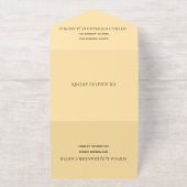 Modern All-in-One Wedding Invite オールインワン招待状 (外側)