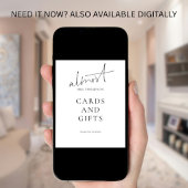 Modern Almost Mrs Cards Gifts Sign Bridal Shower ポスター