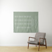 Modern Alphabetical Wedding Seating Chart タペストリー (インサイチュ(横))