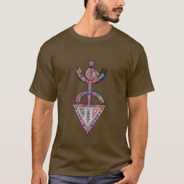 Modern Amazigh Yaz Symbol – Vibrant Tribal T-shirt Tシャツ