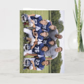 Modern American Football Team Photo Coach サンキューカード (裏面)