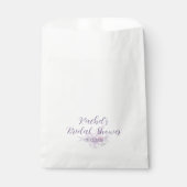 Modern Amethyst Watercolor Minimal Bridal Shower フェイバーバッグ (正面)