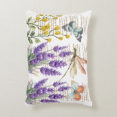 Modern and adorable calligraphy handwritten Floral アクセントクッション (正面(垂直))