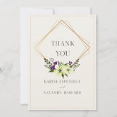 Modern and Classic Wedding Invitation 招待状 (裏面)