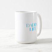 Modern and Classy Typography Daddy Life Classic コーヒーマグカップ (正面右)