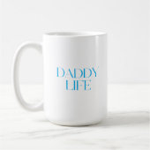 Modern and Classy Typography Daddy Life Classic コーヒーマグカップ (左)