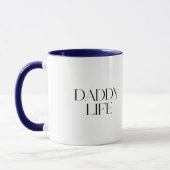 Modern and Classy Typography Daddy Life Combo マグカップ (左)