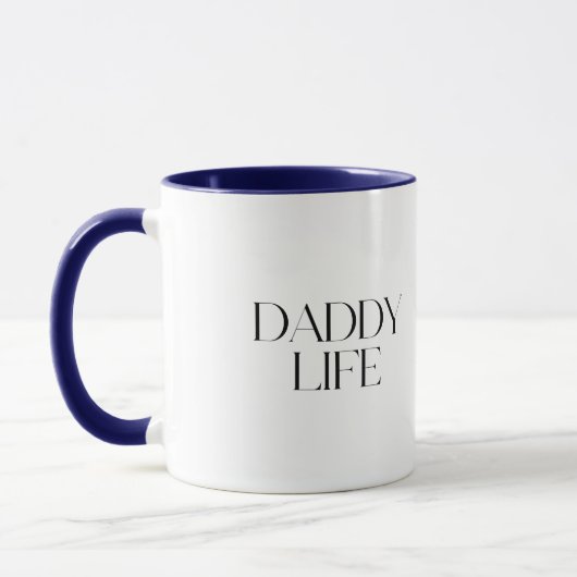 Modern and Classy Typography Daddy Life Combo マグカップ (左)