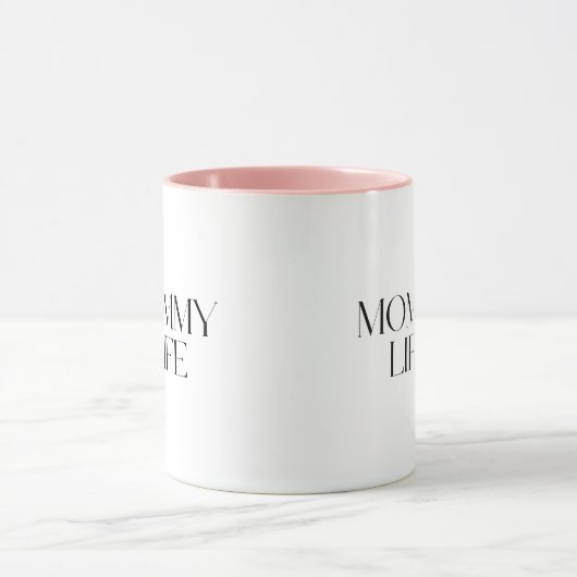 Modern and Classy Typography Mommy Life Combo マグカップ (中央)