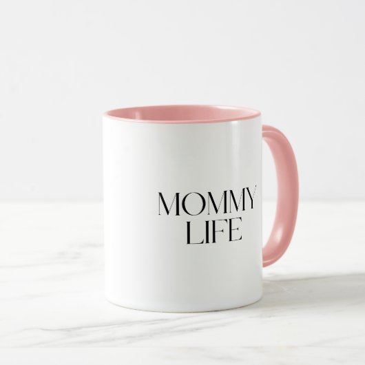 Modern and Classy Typography Mommy Life Combo マグカップ (正面右)