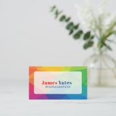 Modern and Colorful Abstract 名刺 (スタンド正面)
