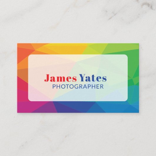 Modern and Colorful Abstract  名刺 (正面)