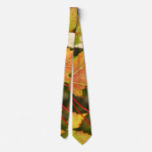 Modern and Elegant Autumn Leaves Tie ネクタイ (裏面)