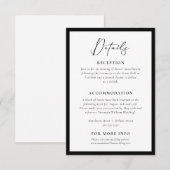 Modern and Elegant Frame Details Enclosure Card エンクロージャーカード (正面/裏面)