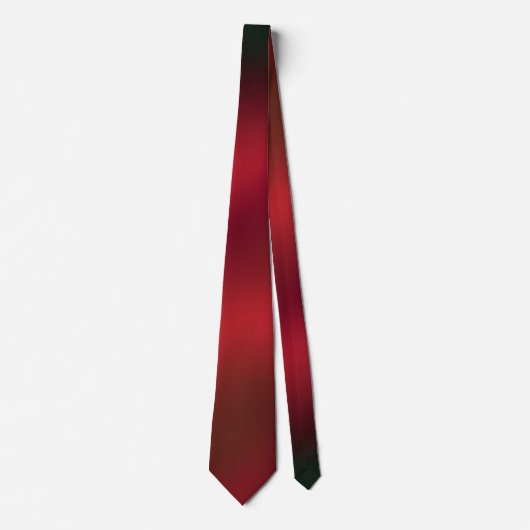 Modern and Elegant Red and Black Abstract Tie ネクタイ (正面)