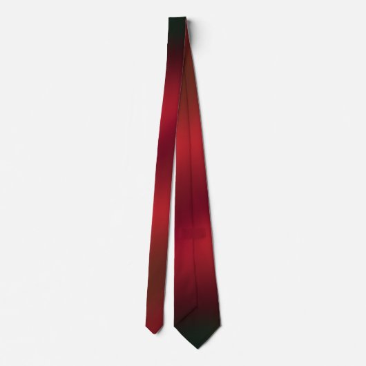 Modern and Elegant Red and Black Abstract Tie ネクタイ (裏面)