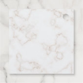 Modern and Minimal Pearls Bridal Shower Thank You フェイバータグ (裏面)