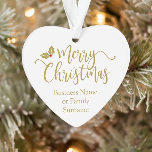 Modern and Minimalist Gold Christmas Ornament オーナメント (ツリー)