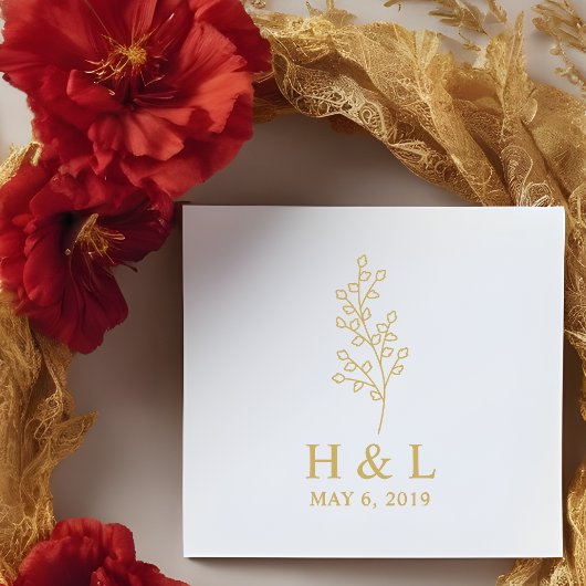 Modern and Minimalist Twig Design ラバースタンプ