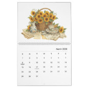 Modern and Stylish Sunflower Monthly Calendar 2026 カレンダー (3月 2026)
