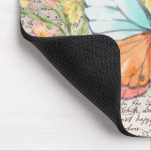 Modern and trendy kraft paper background Botanical マウスパッド (コーナー)